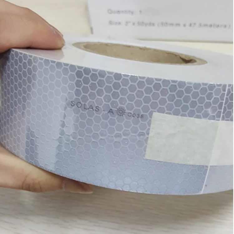 暖气管施工防水胶条防汛海事应急反光带50MM*45.7M银色反光胶带