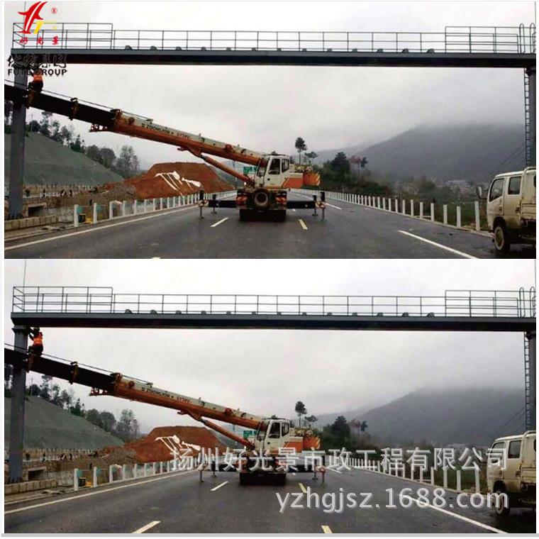 道路交通龙门架路跨 镀锌处理 横跨标志杆国道速公路限架厂家