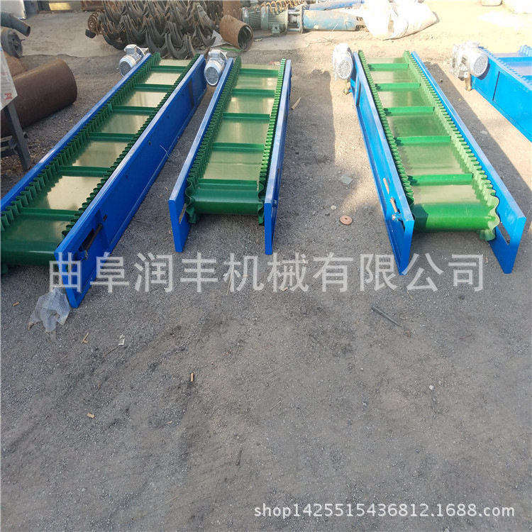 快递装卸移动PVC输送机袋装粮食运输机20米电动升降胶带传送机