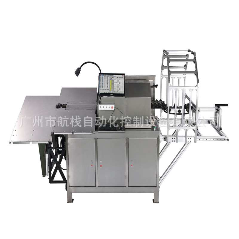 铁线货架挂钩自动自动送料折弯成型碰焊一体机 喷涂网钩焊接设备
