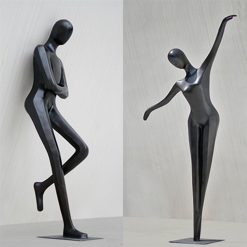 人物雕塑落地大摆件酒店艺术中心售楼处走廓人形创意玻璃钢装饰品