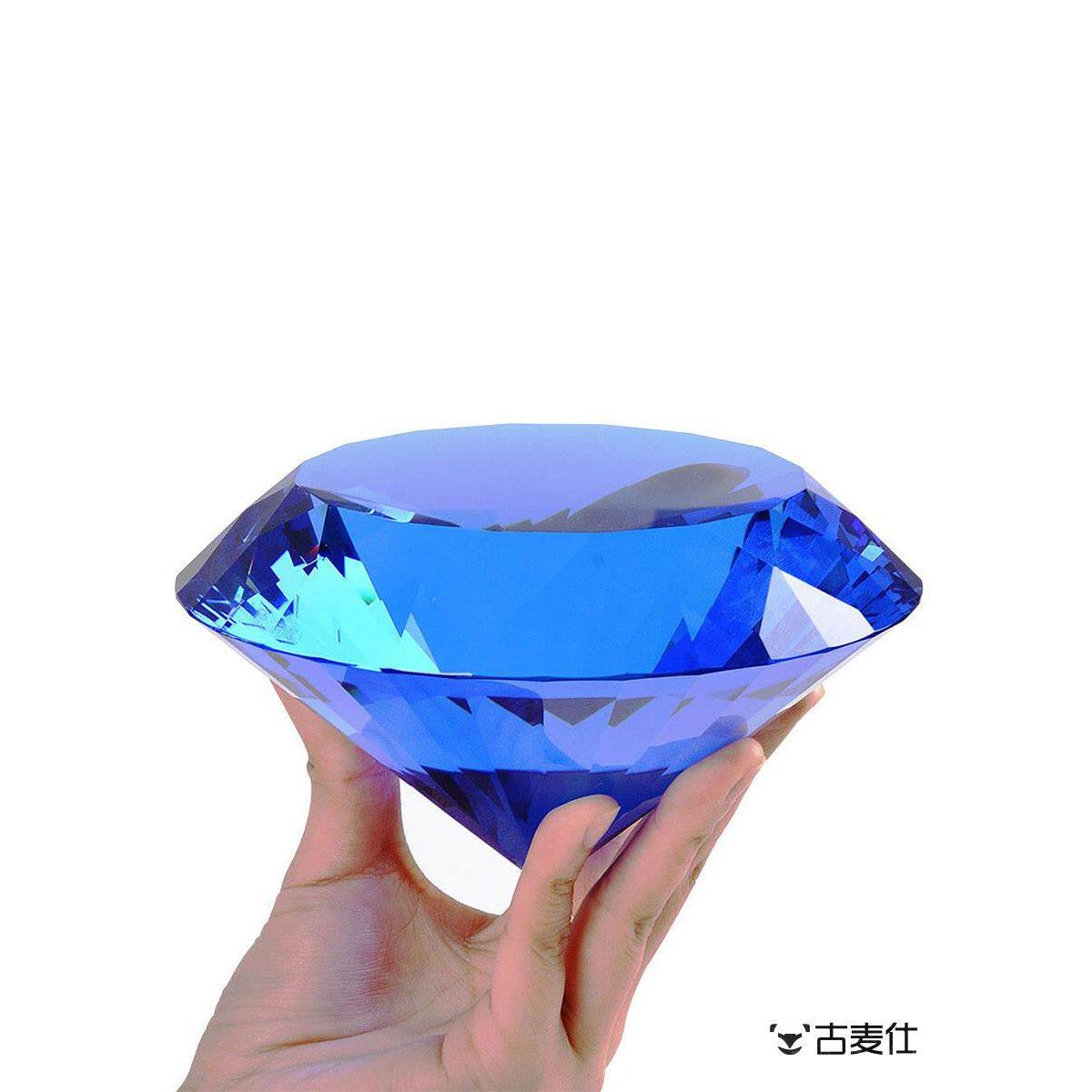宝石玩具水晶儿童钻石透明大号玻璃摆件男孩女孩塑料压克力彩色假