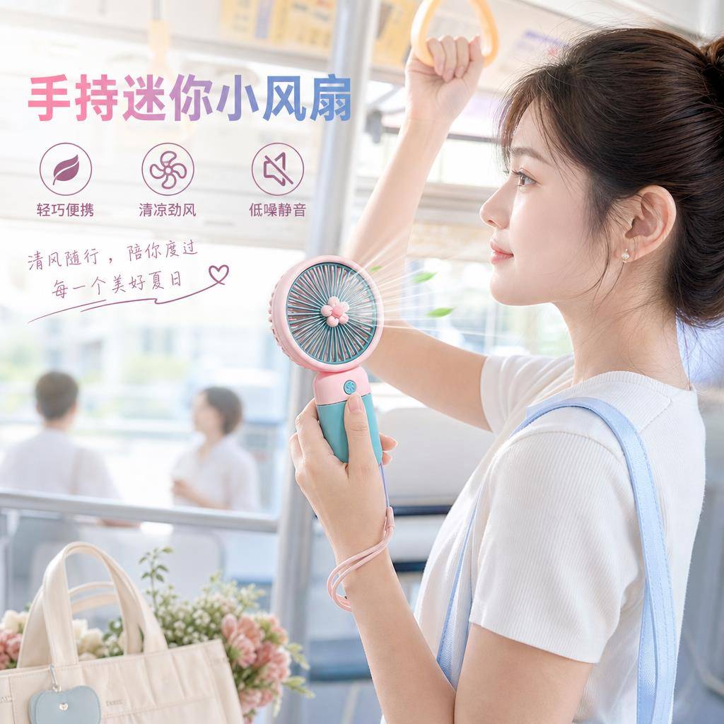 小风扇可携式随身手持儿童迷你小型充电可爱学生奖品礼物USB充电