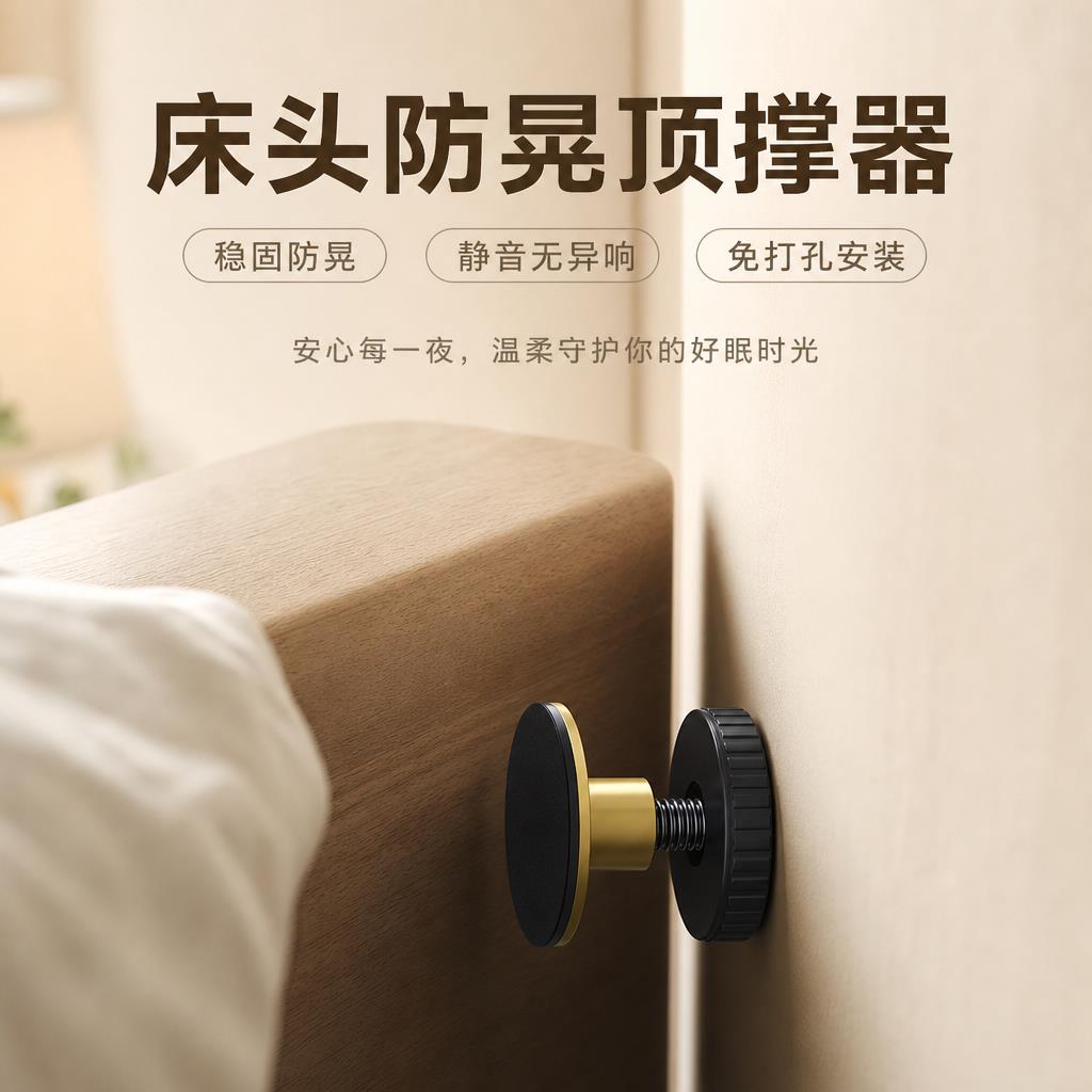 家用床头固定器免打孔防撞稳定防摇顶床神器防震防咯吱异响可调节