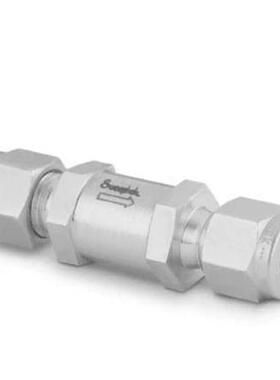 世伟洛克SS-6C-1不锈钢提动阀芯单向阀3/8 in.卡套接头， 1 psig