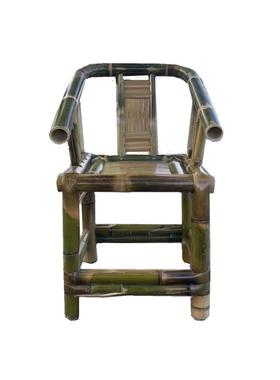 5ZV7竹制品手工竹椅复古太师椅靠椅子老式圈椅围椅乘凉阳台休