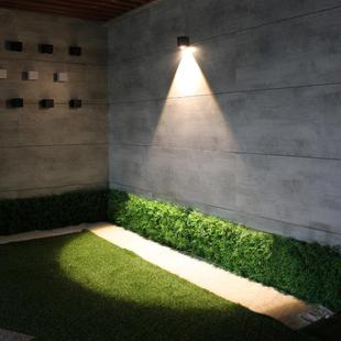 聚光户外防水洗墙LED壁灯外墙走廊阳台过道店铺用圆形高亮15W壁灯