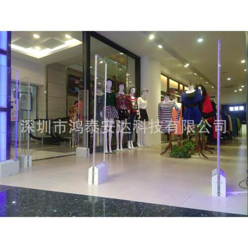 深圳鸿泰安服装店水晶防盗系统服装卖场防盗优惠促销