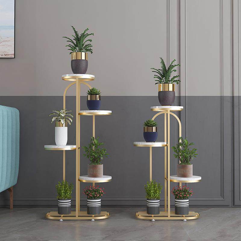 大理石北欧轻奢多层花架置物架阳台室内客厅铁艺落地式绿萝花盆架,纺织面料/辅料/配套,纺织机械配件,淘宝优惠券,粉丝福利购,淘宝优惠卷