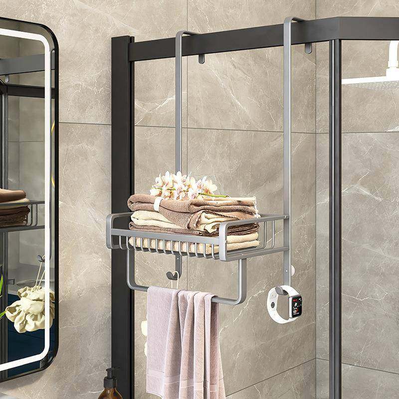 浴室置物架毛巾架免打孔太空铝毛巾杆厕所卫生间浴巾架淋浴房挂架,纺织面料/辅料/配套,纺织机械配件,淘宝优惠券,粉丝福利购,淘宝优惠卷