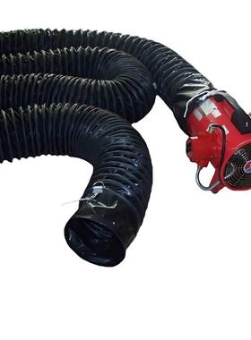 P 黑色PVC材质8寸-24寸阻燃抗静电防爆通风管 PVC伸缩防爆防静电