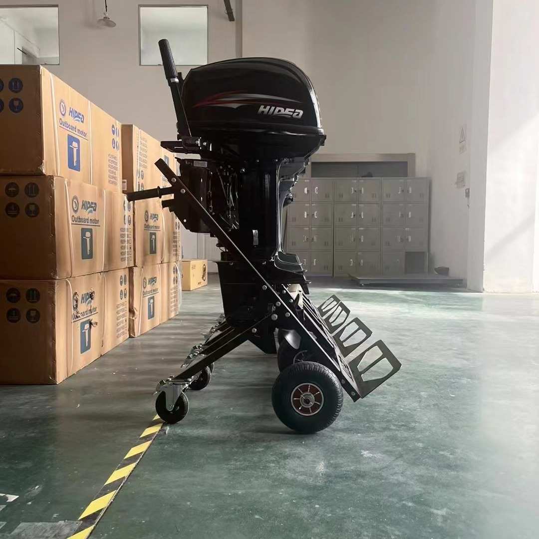 舶船外机推车 马达小推车 推进器车大马力手推发动机展示放置支架