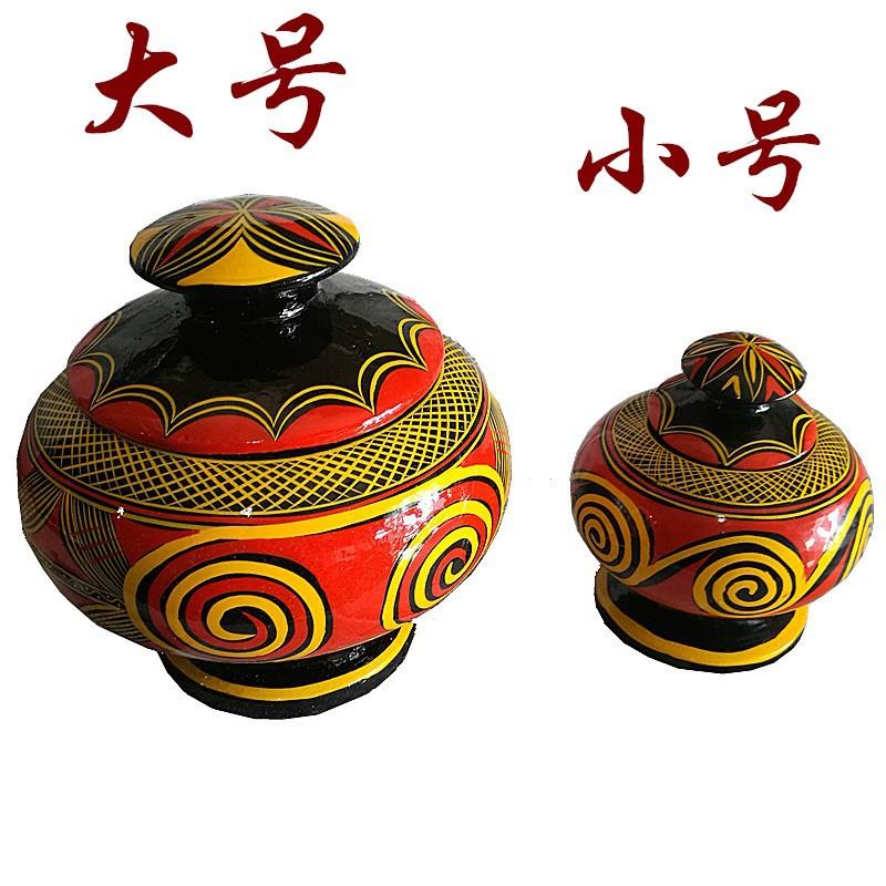 西昌四川特产凉山实木彝族漆器工艺品摆件饰品首饰盒围棋盒