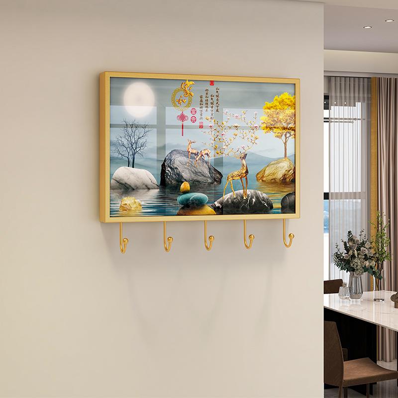 多功能电表箱装饰画弱电箱装饰遮挡创意置物挂钩电闸盒挂画带挂钩