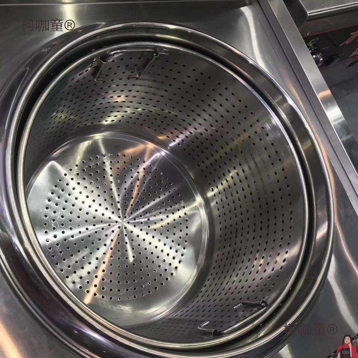 不锈钢加厚漏桶沥水桶洗小龙虾桶多功能商用卤虾桶卤水桶汤麦太保