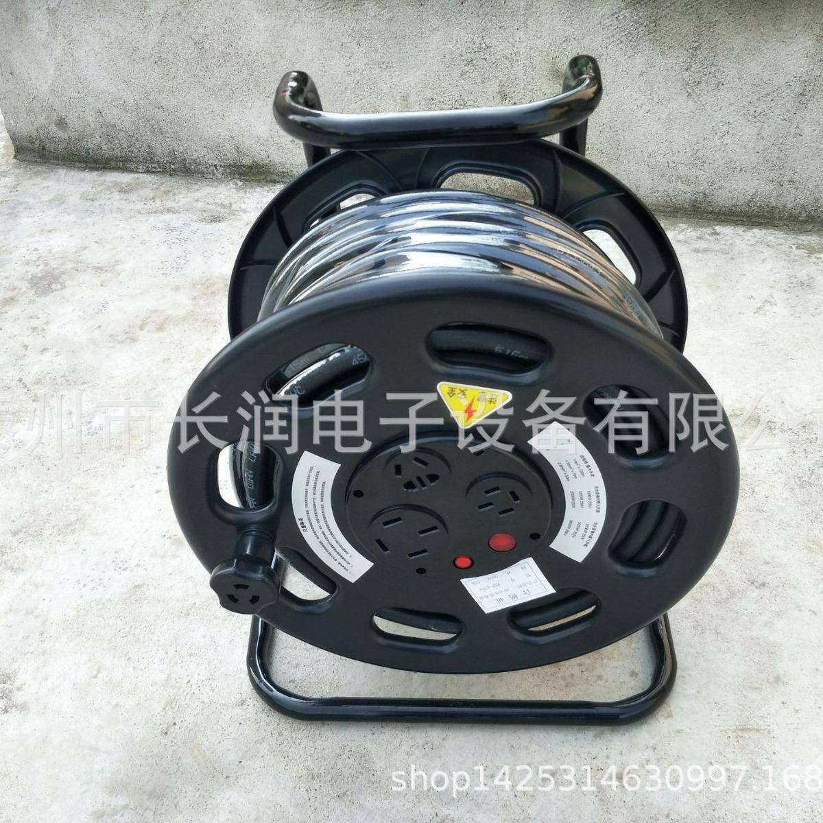 长润电缆盘380V3*2.5mm2+130米/50米电源盘移动线缆盘