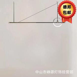 北欧简约长条餐厅吧台吊灯商业办公空间设计师样板间展厅家用灯具