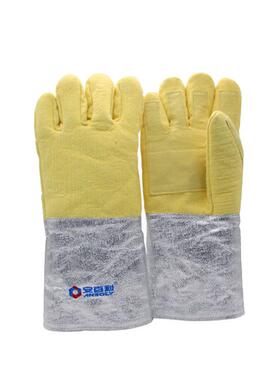 安百利ABL-S532耐高温500度铝箔隔热芳纶加厚分指防烫伤劳保手套