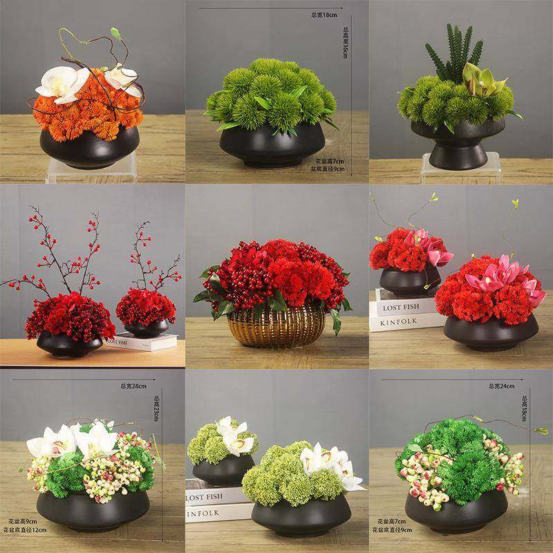 酒店中式转盘大圆餐桌中间摆花室内装饰花卉仿真花高档轻奢摆件,农机/农具/农膜,其它农用工具,淘宝优惠券,粉丝福利购,淘宝优惠卷