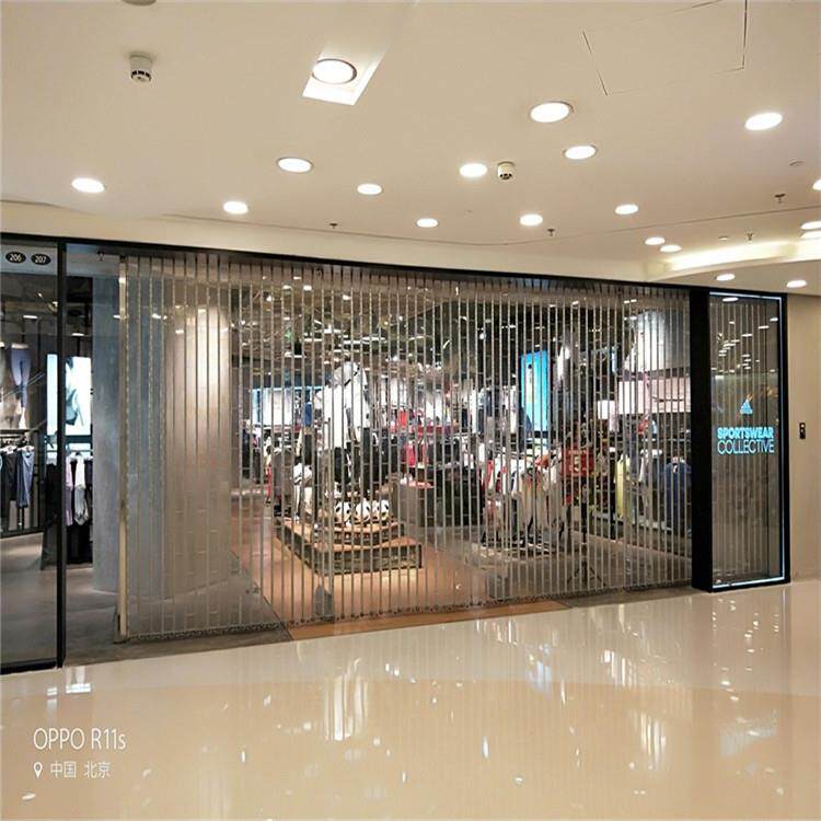 商场店铺电动遥控侧卷水晶门 侧卷卷门 专业制作 规格多样