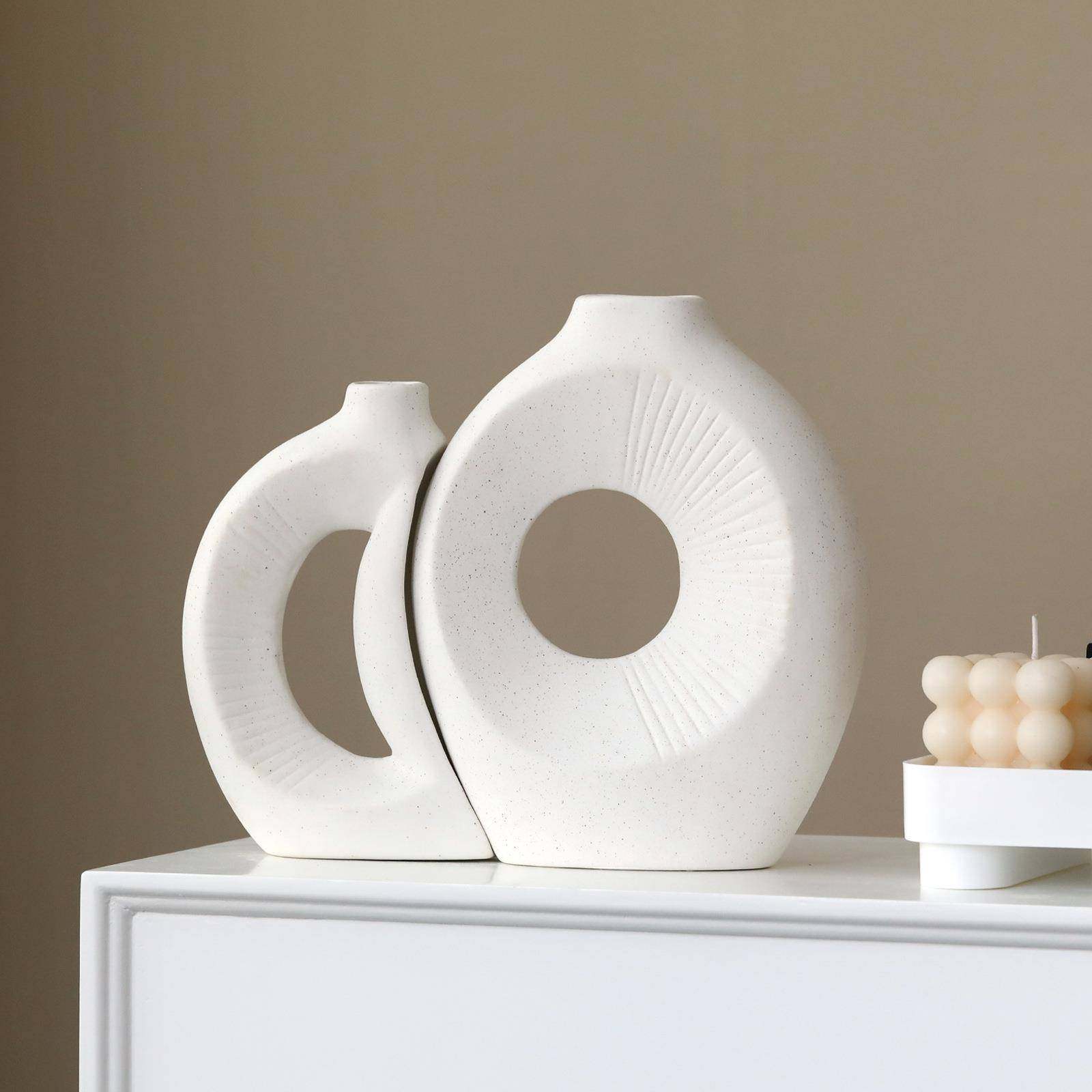 外贸陶瓷花瓶日月相伴组合入户玄关摆件可分离酒店创意新款,工业油品/胶粘/化学/实验室用品,其他实验室设备,淘宝优惠券,粉丝福利购,淘宝优惠卷