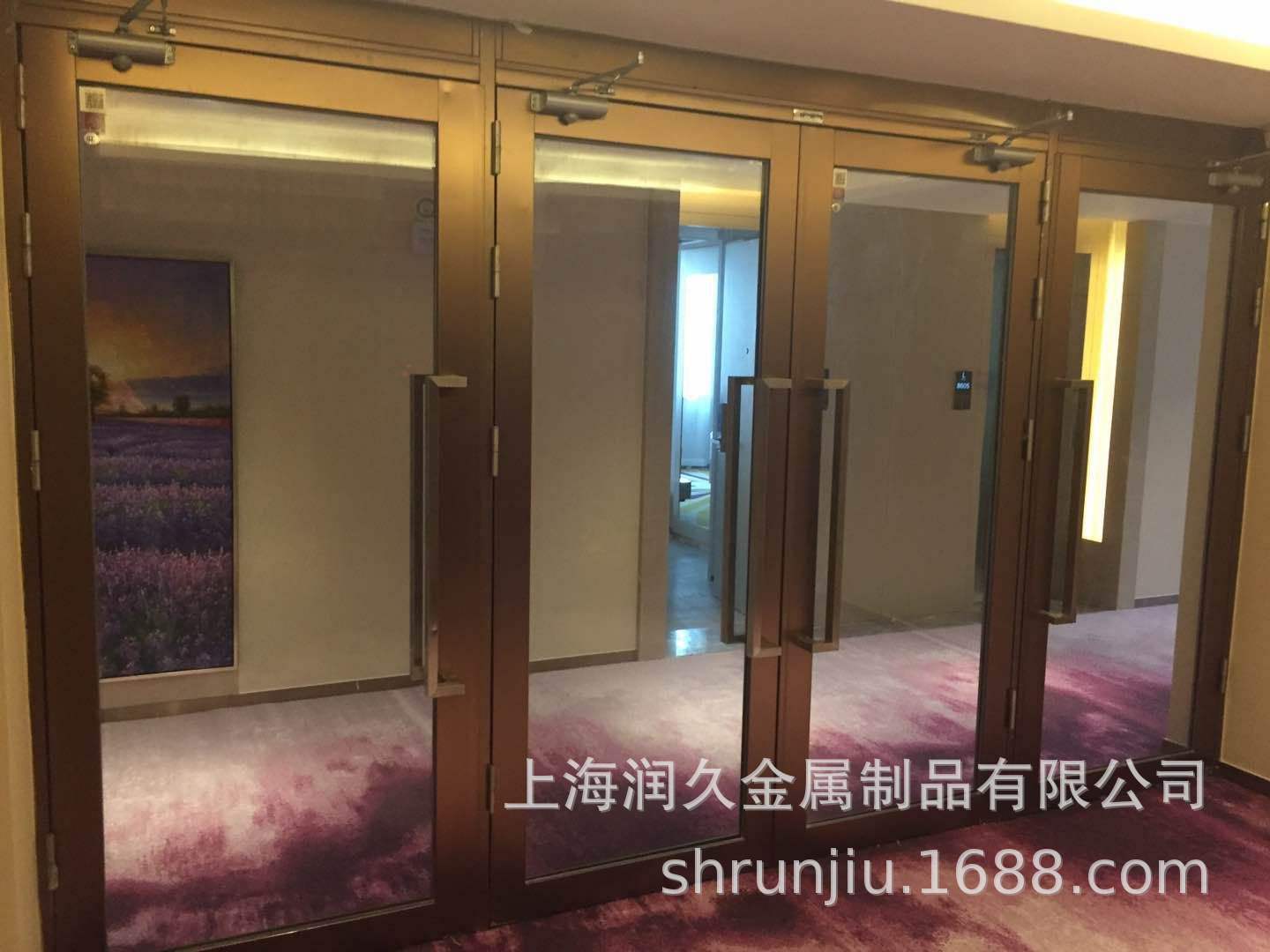 大玻璃防火门不锈钢玻璃防火门304不锈钢玻璃防火门镀钛金防火门