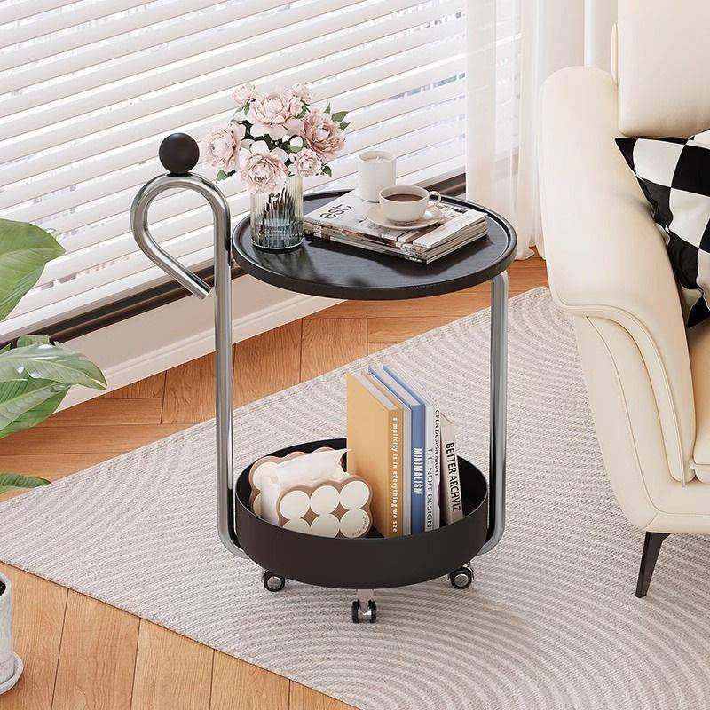 中古风沙发边几带轮轻奢高级感客厅小茶几可移动小推车置物架边柜,农用物资,其他肥料,淘宝优惠券,粉丝福利购,淘宝优惠卷