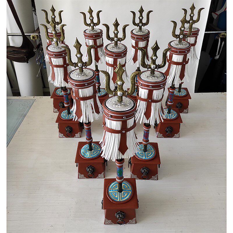 蒙古族特色摆件小型苏鲁锭苏力德摆设内蒙古工艺礼品民族风装饰品