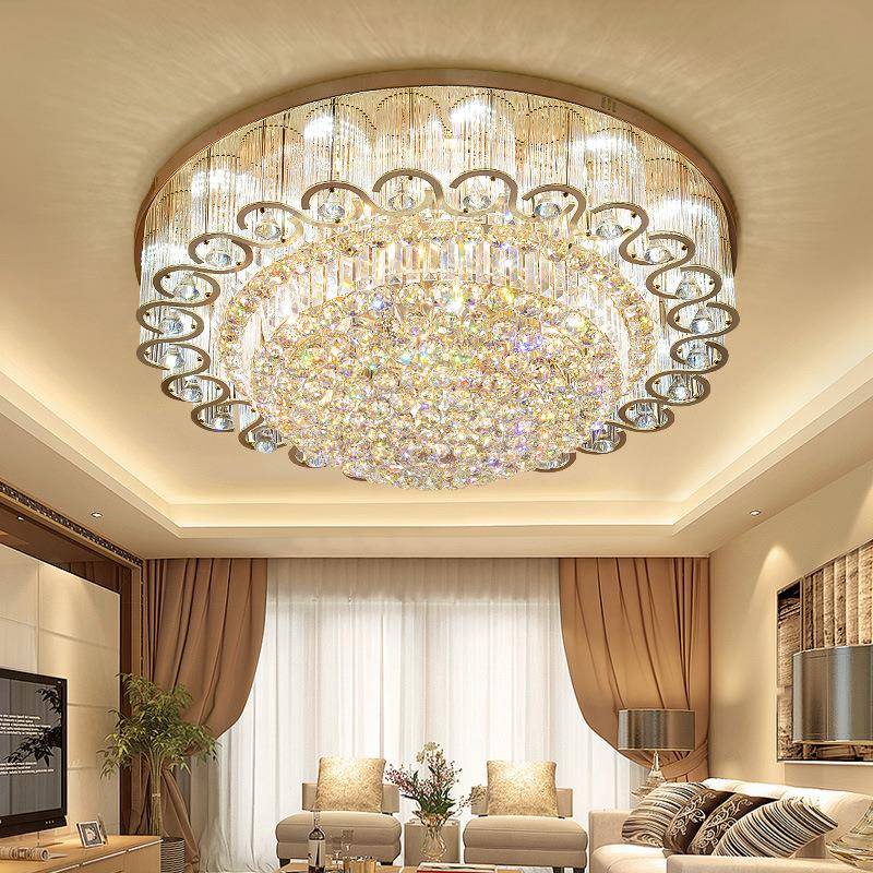 约现货客水晶灯圆形GR-MX152餐吸顶灯大灯欧式厅灯简大气卧厅室灯