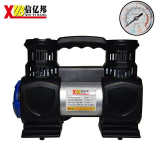 信亿邦新款 多功能双缸充车气泵金车属载汽用车FEU轮胎充气打气泵