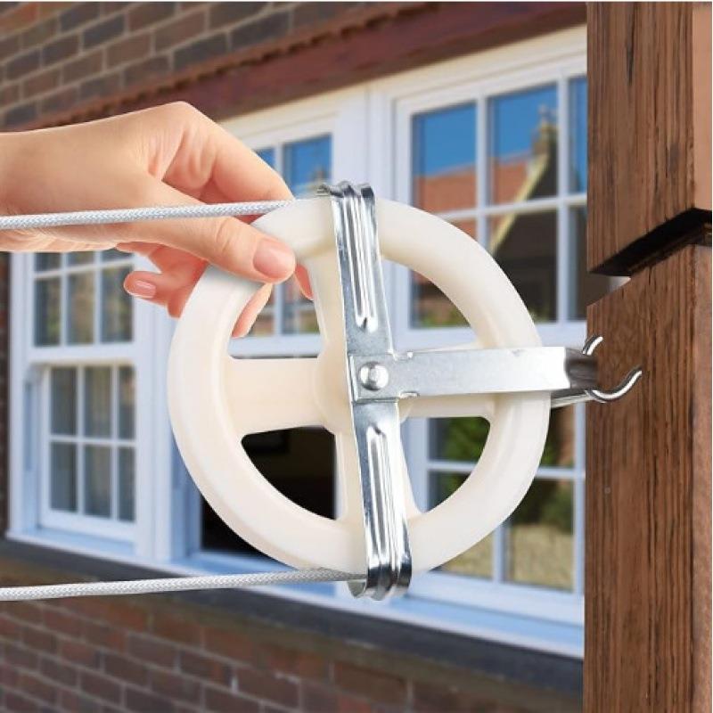 户S分离器吊外杆SP轮子工具挂钩紧固器晾衣绳件服衣线滑套轮套装