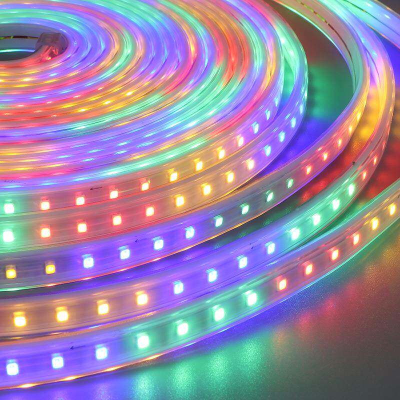 LED四彩灯20121带低压防水外露围灯软灯条庭院栏杆营灯户便捷led