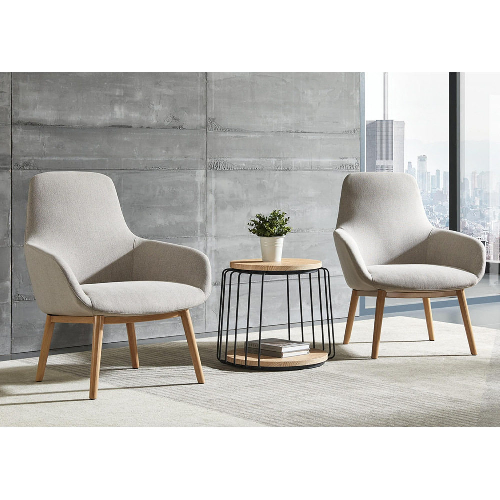 设计师布艺餐椅阅览椅古典家用椅子接待处售楼处民宿酒店休闲转椅