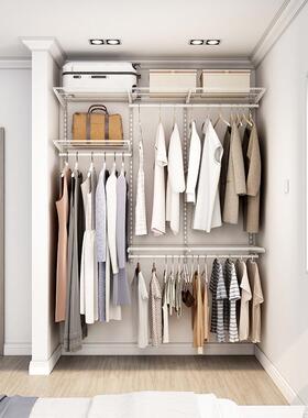 美达斯开放衣柜环VDW保砌步墙衣式柜入式金帽属衣间1.7米储物收纳