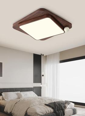 卧室吸简顶灯桃木书30027色2025新款现代约新中式全光谱主卧房胡