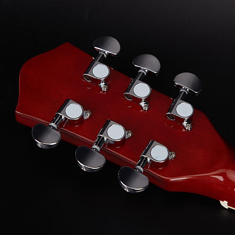41寸民谣他Guitar全椴抛木包吉边镶边他jita民谣木吉他QD-H41Q-吉