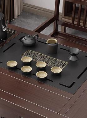 阳台茶桌椅合简约新中全QSV茶套办公室客厅简约小式桌烧水一体组