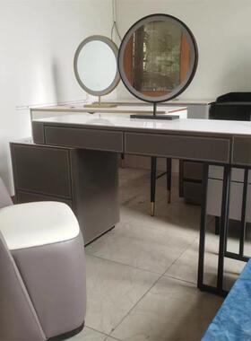 台SD706#轻鞍皮妆现代简约设SD706#计师化妆桌奢家用小户型马岩板