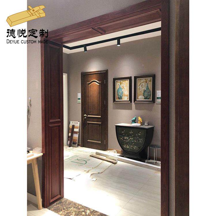 简约双RLG包边门套烤实木垭复合漆口套室内门套实线木门框