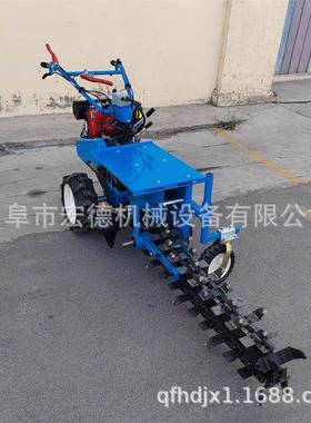 程管道挖工沟机小型链WSN条开沟5施机大棚果园肥0深开槽机