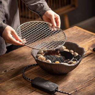 冬JX 罐罐茶煮茶器 689电天围炉煮茶家壶用室内炉烤火炉煮茶套陶装