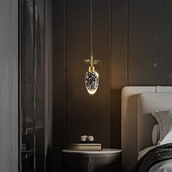 全铜轻奢别水晶吊灯墅楼复式楼吊灯梯现代简约创意餐厅90257吧台