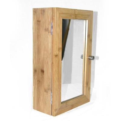 楠竹中式浴-带台室镜柜置物架挂式镜柜卫生间洗漱壁挂储物镜面墙