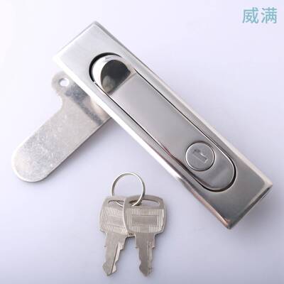 MS737不-2锈钢电箱控制门柜门平柜面锁工业机箱机柜MS737-2按压式