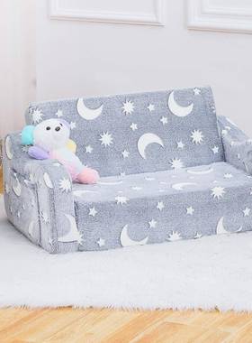 儿童沙宝宝婴儿可发爱QIL逊卡通小压沙发男孩亚马海绵小沙发缩打