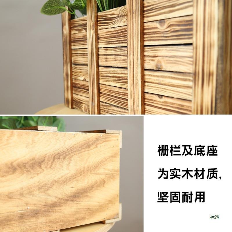 加宽隔加高实木栏绿F97HT967植塑料花草栅假餐厅阳台断摆件工程用