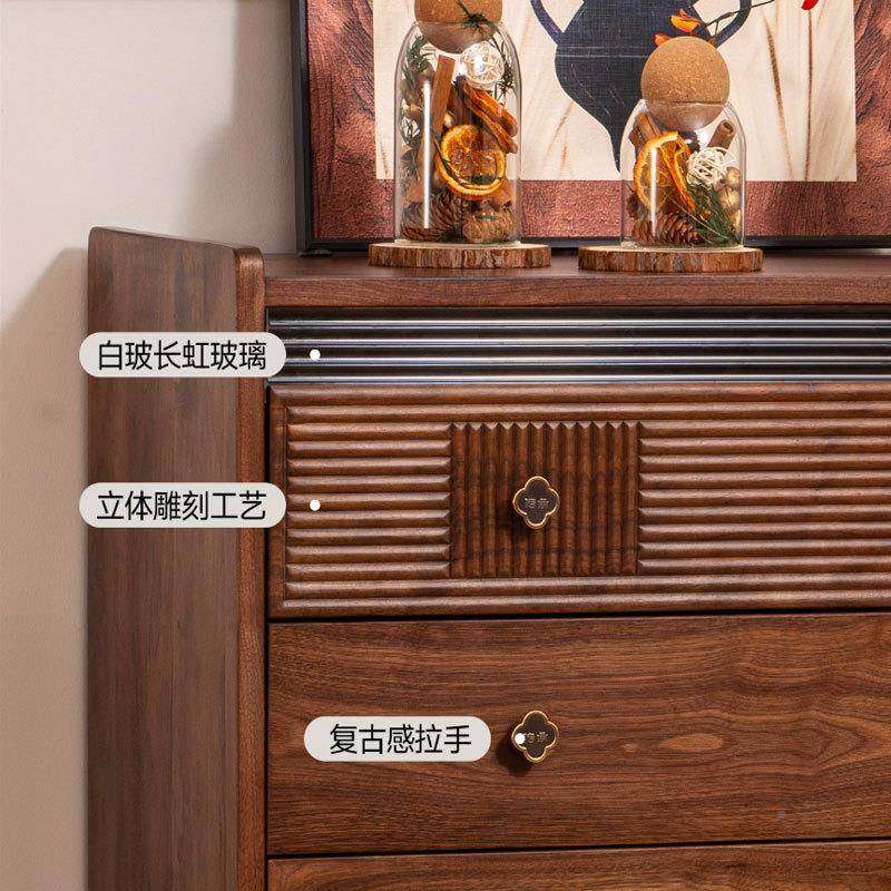 北美7439黑胡实木斗柜美式家用储物尾柜收纳柜复古卧室床柜抽屉五,农机/农具/农膜,其它农用工具,淘宝优惠券,粉丝福利购,淘宝优惠卷