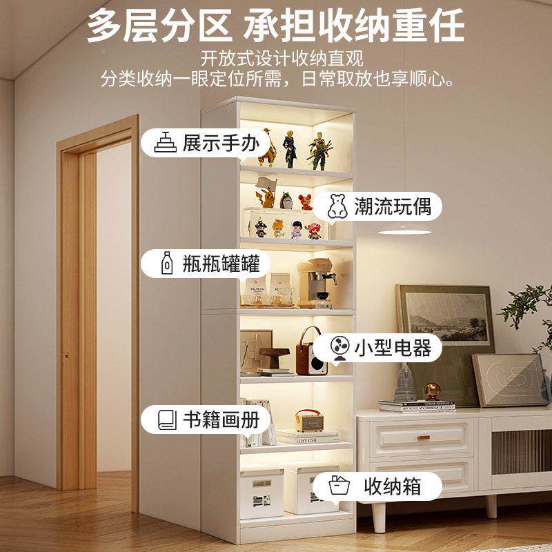 书架落地置物角架电视收柜旁客纳置物704柜子厅多层家用窄缝墙书