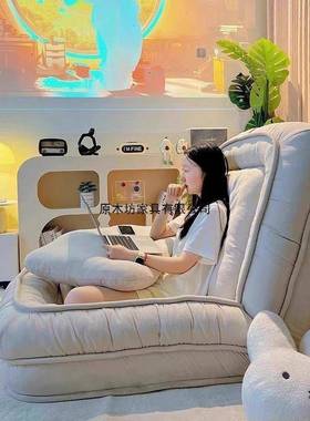 懒人沙可可睡卧室躺椅发毛毛虫小沙发类躺狗窝巨人大榻榻米单TCI