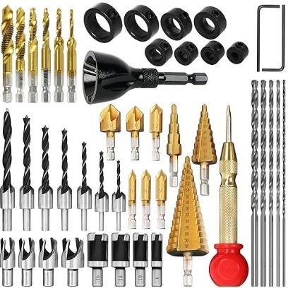 螺栓去毛工具,钻龙头775套装头,埋头钻头,刺钻头止钻停头套装,长